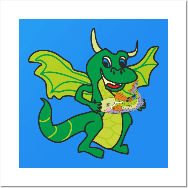 Cute dragon Wall Art by Alekvik